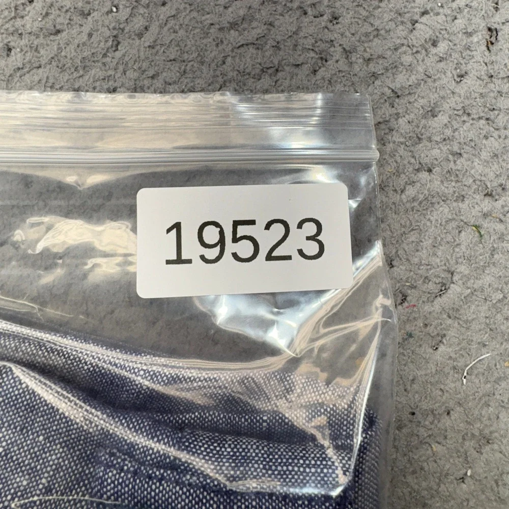 J.Crew Thompson Dress Pants Mens 33x30 Blue White 100% Linen Flat Front Trousers
